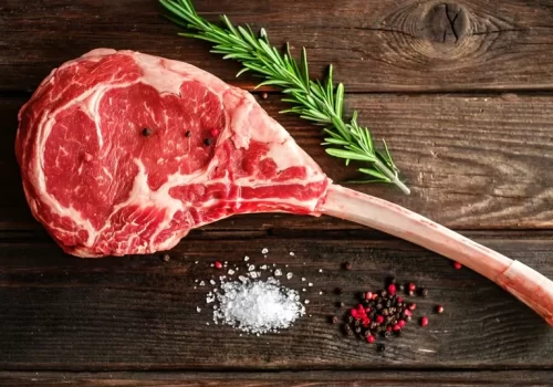 Premium Beef Black Angus Tomahawk Steak Farma koutsioftis Greece